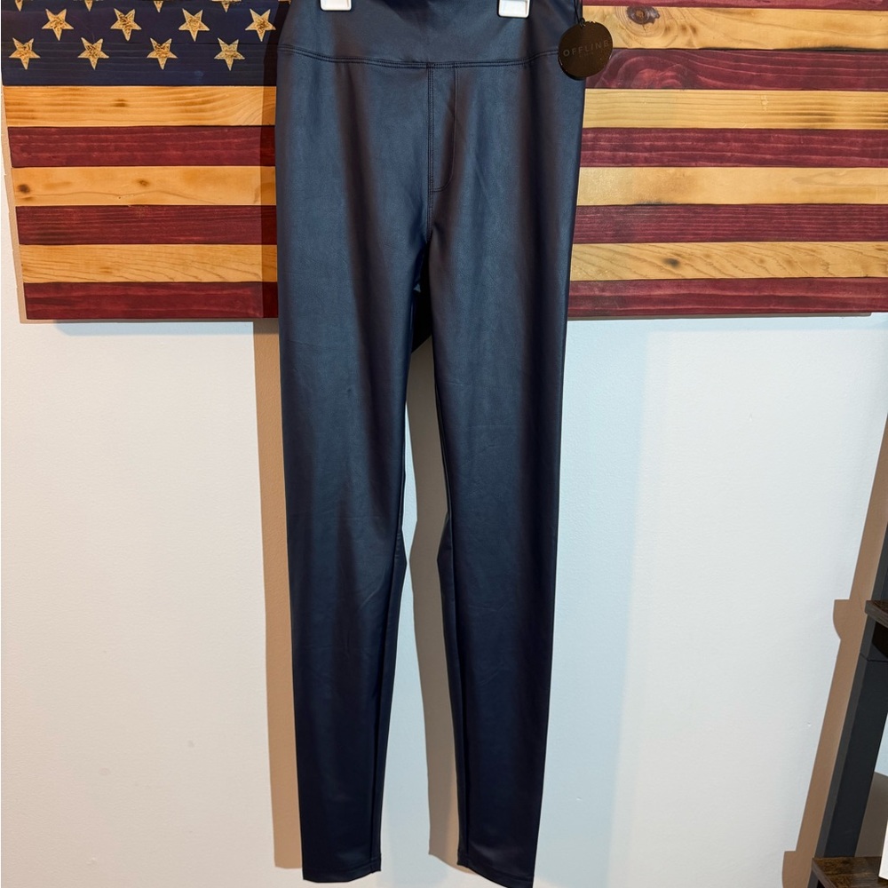 Aerie OFFLINE Real Luxe High-Rise Leggings in Navy